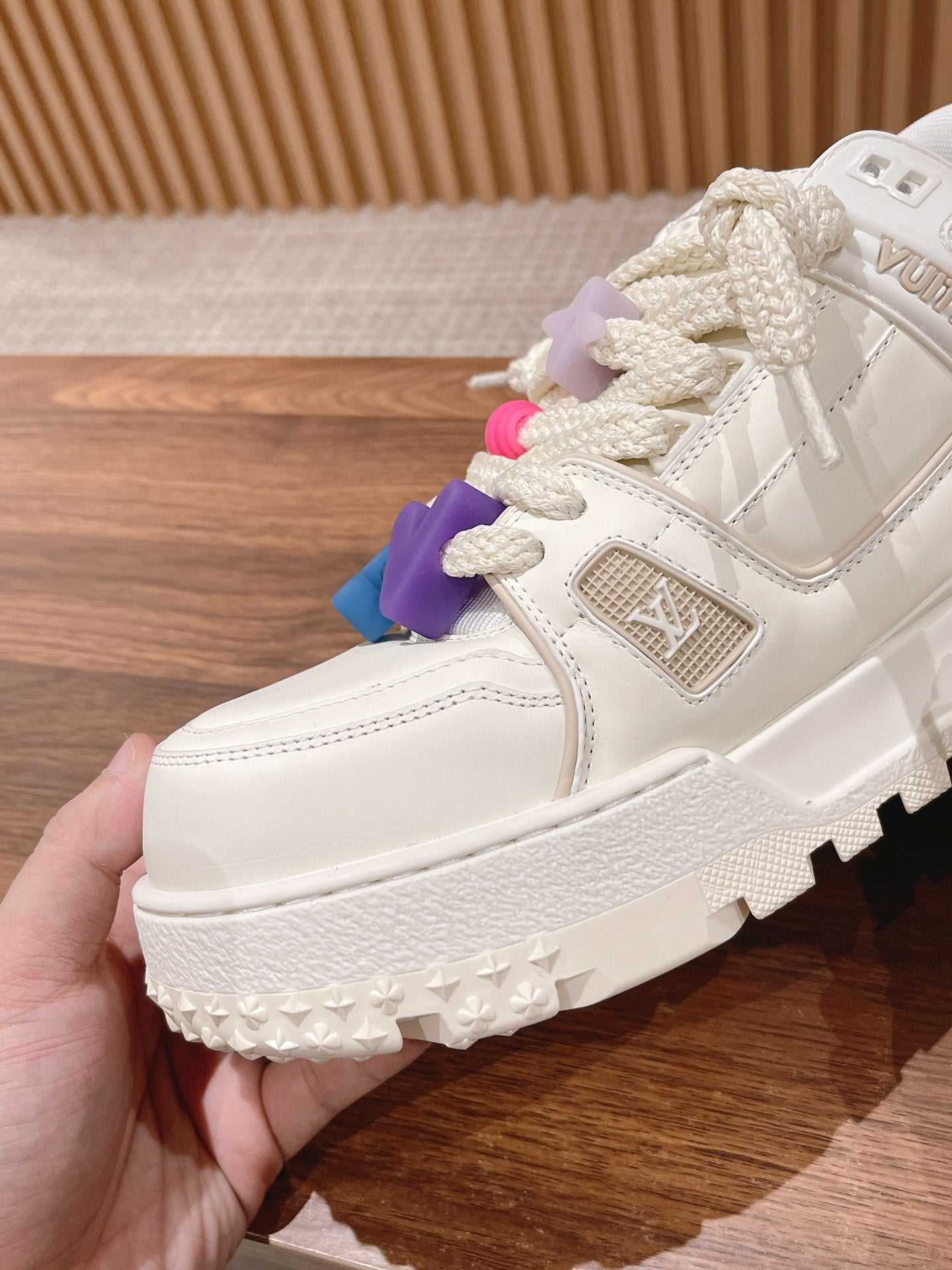 LV Trainer Maxi Sneaker White Calfskin