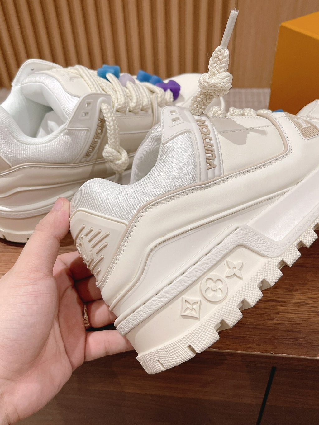 LV Trainer Maxi Sneaker White Calfskin