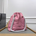 CRUSH SMALL TOTE BAG 27 IN PINK CRUSHED CALFSKIN SILVER HARDWARE