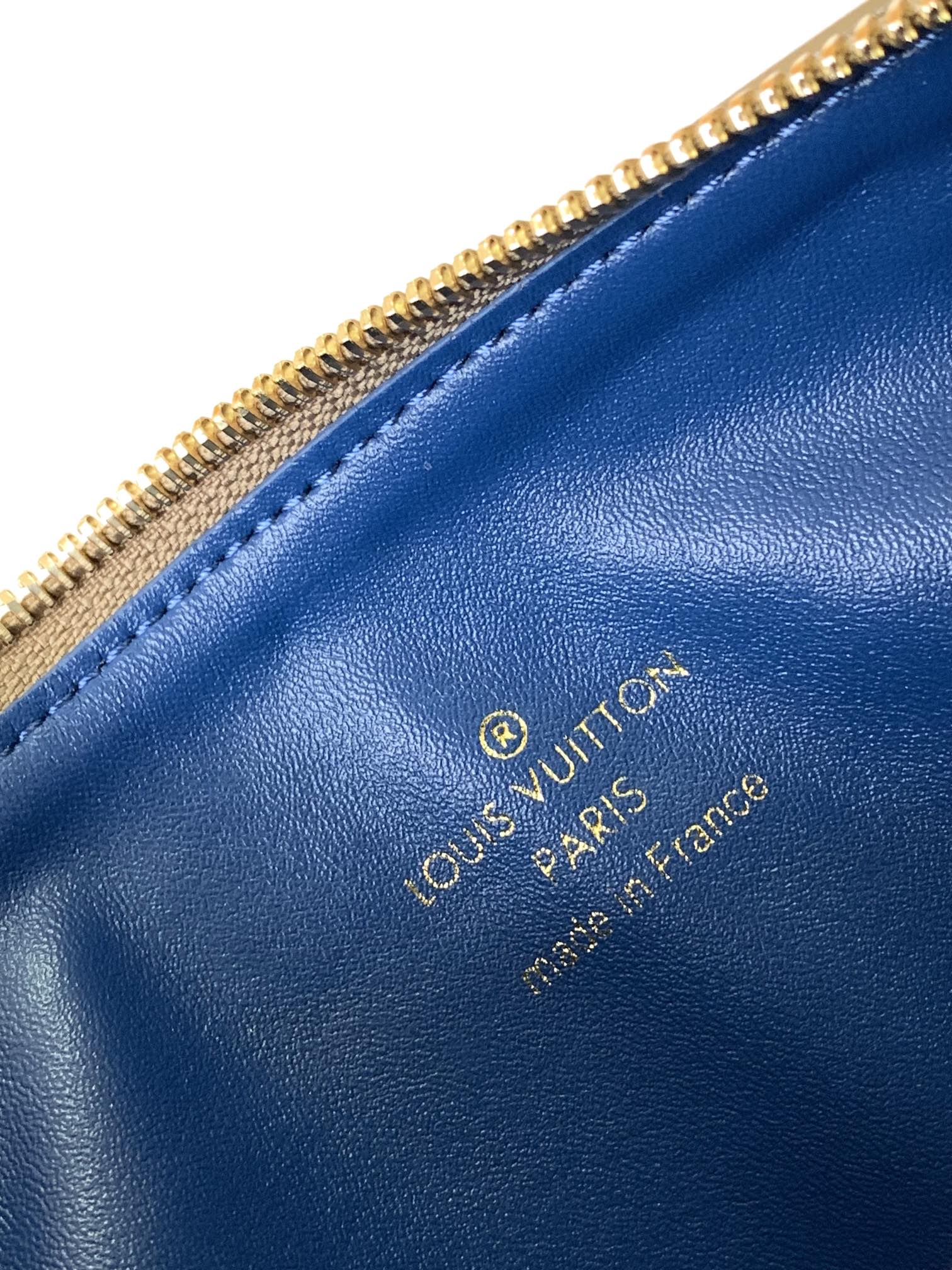 COUSSIN PM 26 IN BROWN MONOGRAM EMBOSSED LAMBSKIN GOLD HARDWARE