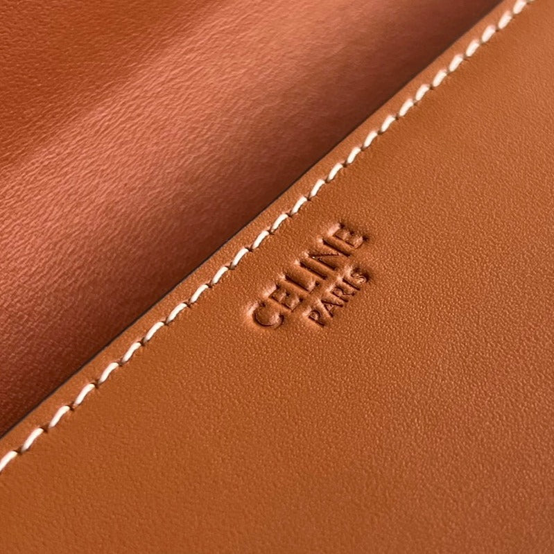 TRIOMPHE 20 CIDER ORANGE CALFSKIN