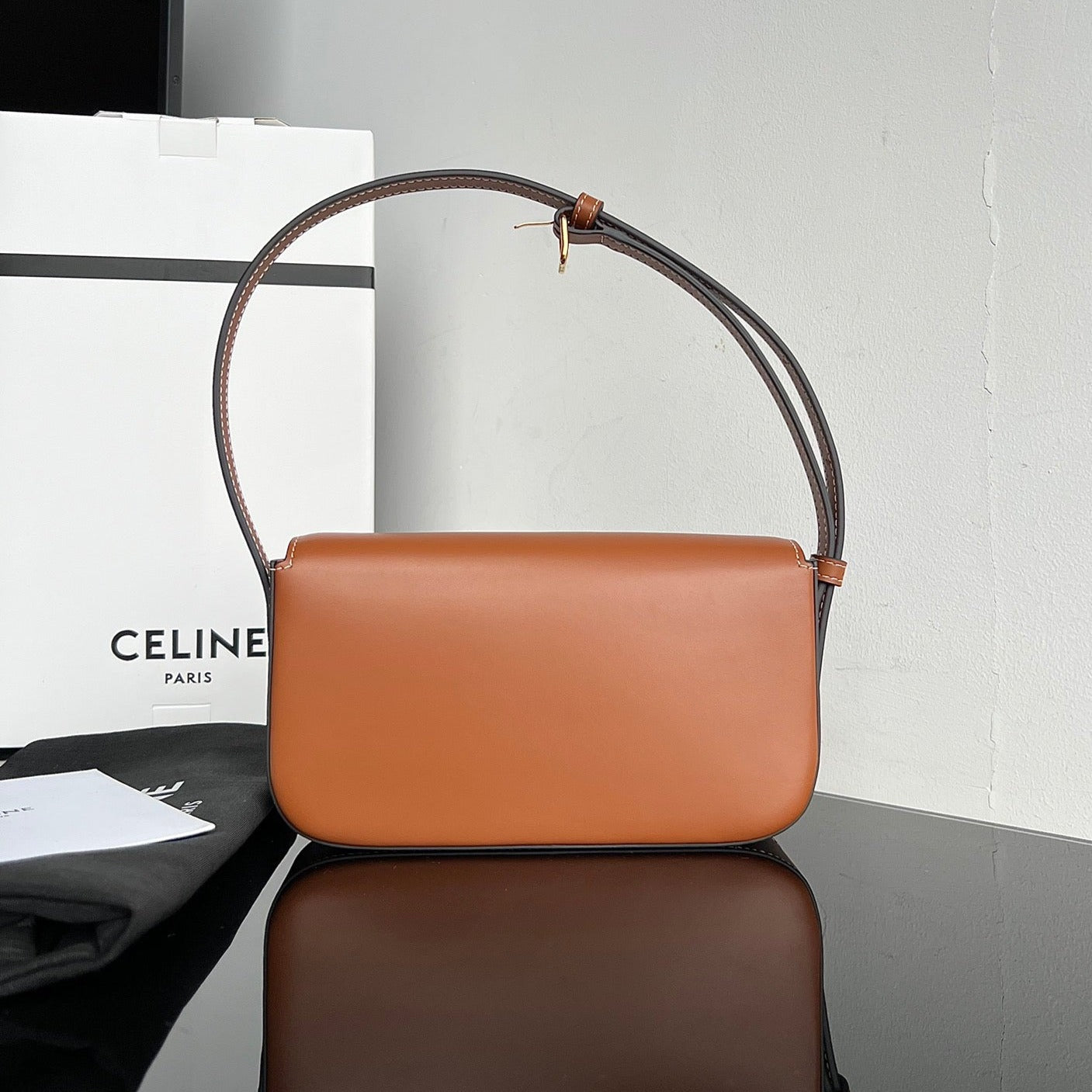 TRIOMPHE 20 CIDER ORANGE CALFSKIN