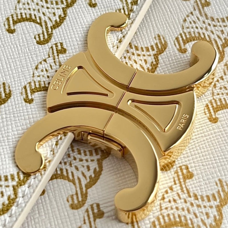 TRIOMPHE 20 WHITE PATTERN CALFSKIN