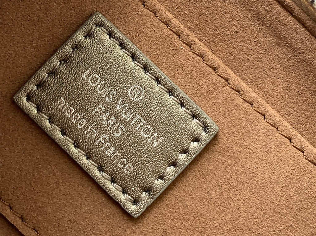 LV 25S LEXINGTON PREMIUM ORIGINAL HANDBAG 21 IN BEIGE GRAY MOONOGRAM CALFSKIN SHIMMERING METALLIC GOLD