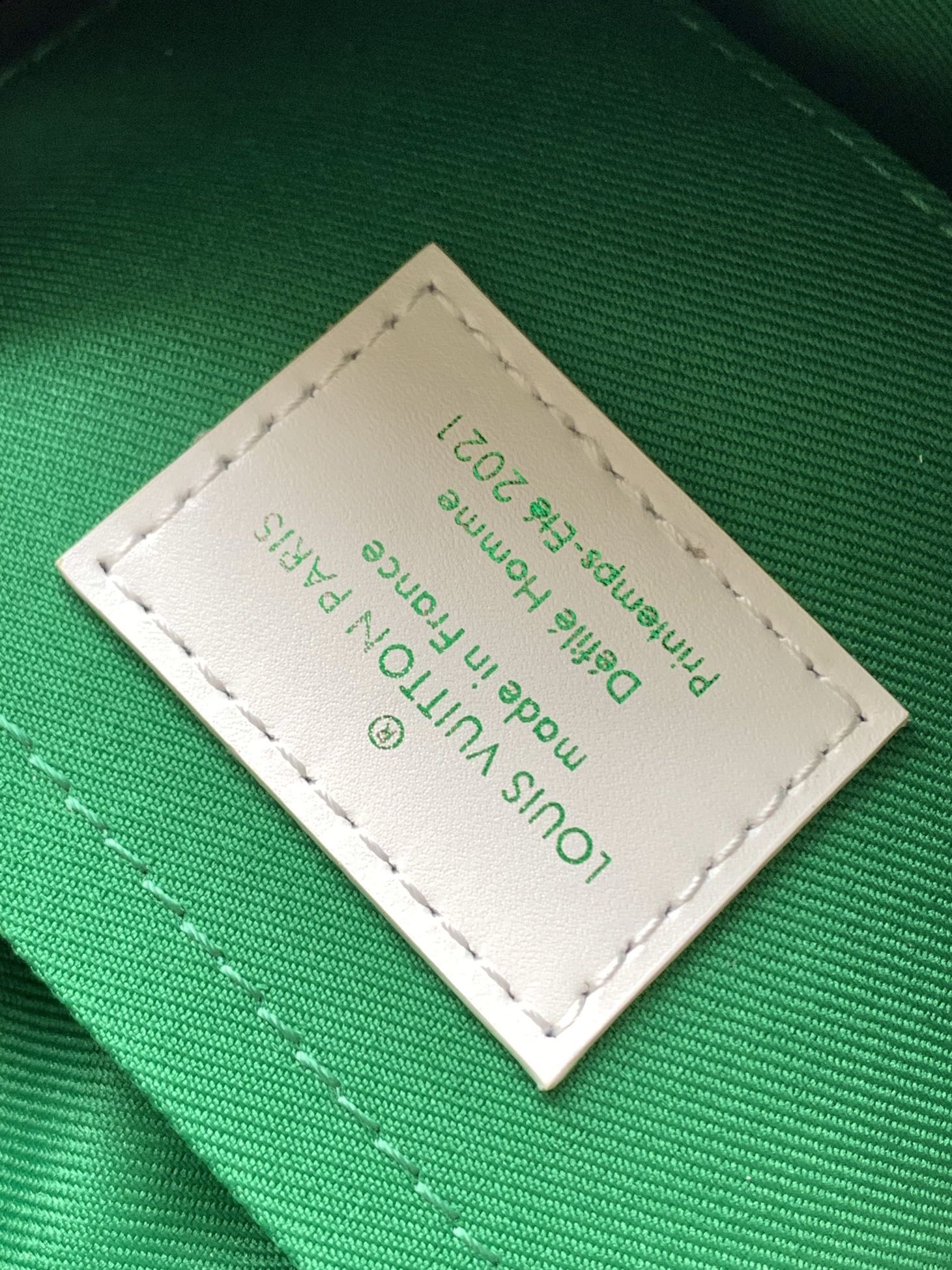 LV 25S MINI SOFT TRUNK BAG 18 IN FOREST GREEN CALFSKIN SILVER HARDWARE