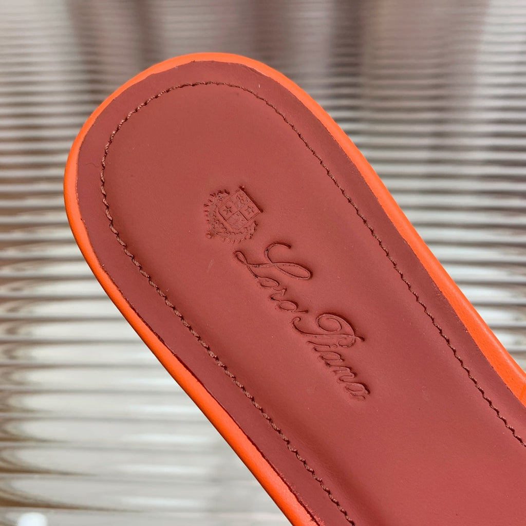 LP SPRIGHTLY CHARMS FLAT SANDAL BURNT ORANGE CALFSKIN