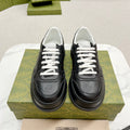 GG EMBOSSED TRAINER BLACK CALFSKIN