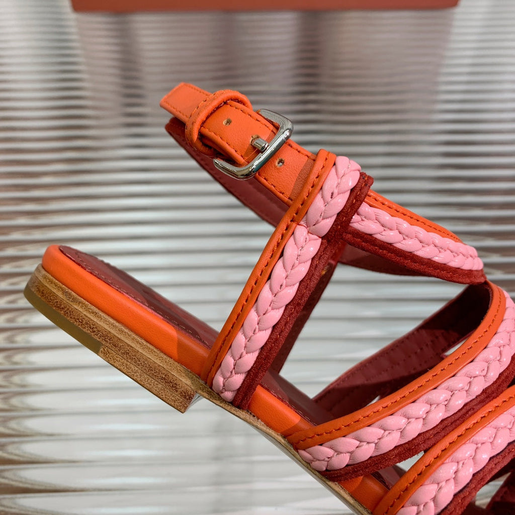 LP SPRIGHTLY CHARMS SANDAL BURNT ORANGE CALFSKIN