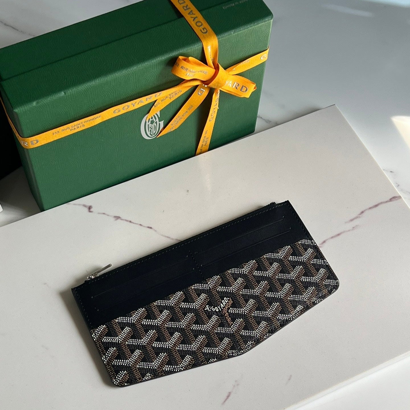 INSERT LOUISE 21 IN BLACK GOYARDINE CANVAS