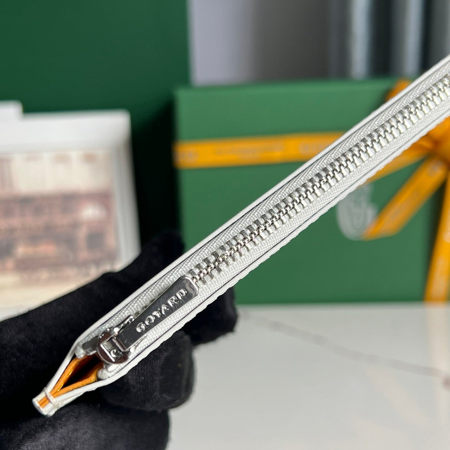 INSERT LOUISE 21 IN WHITE GOYARDINE CANVAS