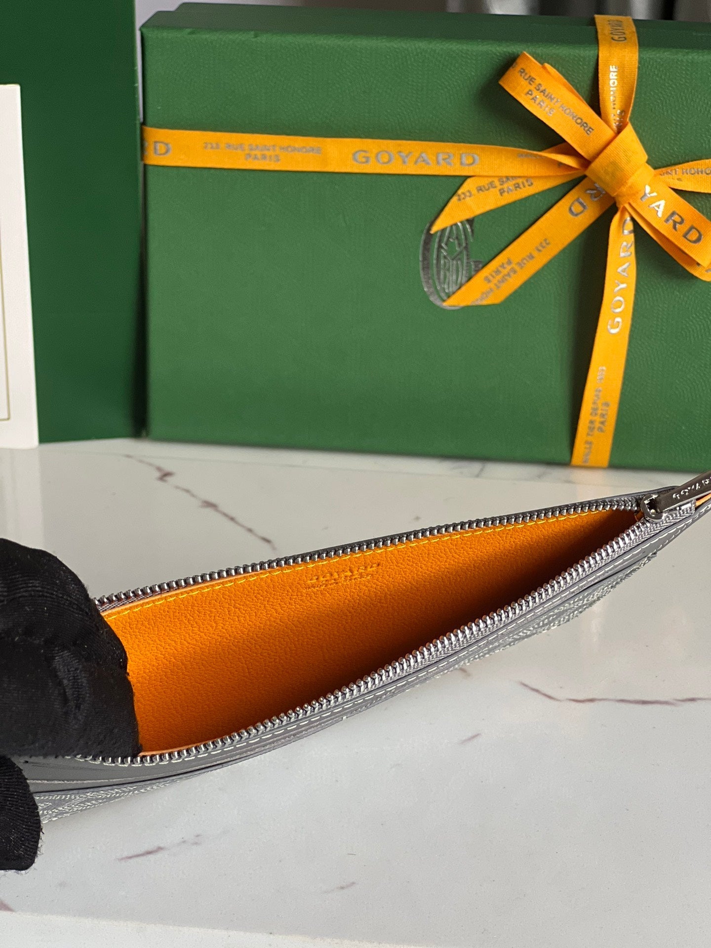 INSERT LOUISE 21 IN GREY GOYARDINE CANVAS