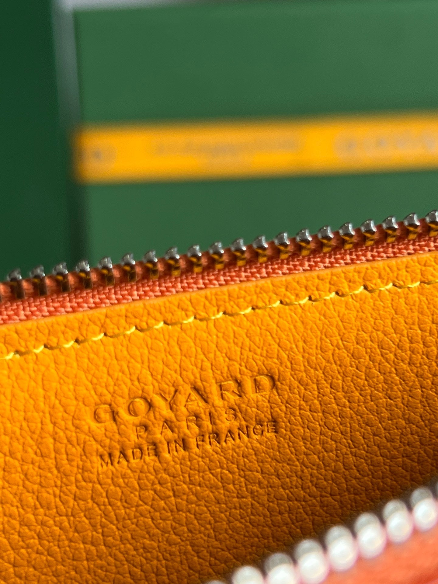 INSERT LOUISE 21 IN RED ORANGE GOYARDINE CANVAS