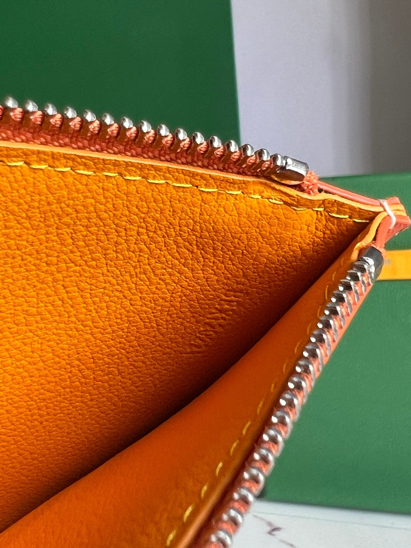 INSERT LOUISE 21 IN RED ORANGE GOYARDINE CANVAS