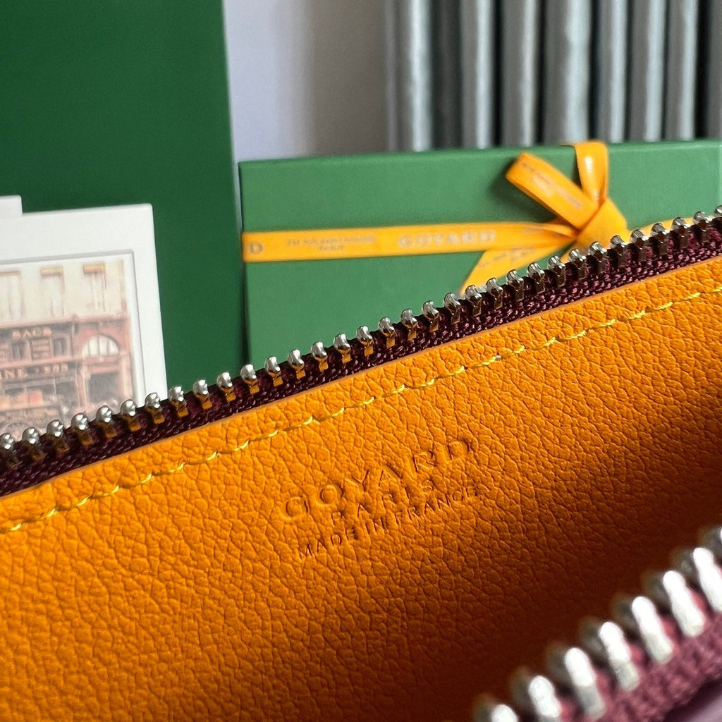 INSERT LOUISE 21 IN BURGUNDY RED GOYARDINE CANVAS