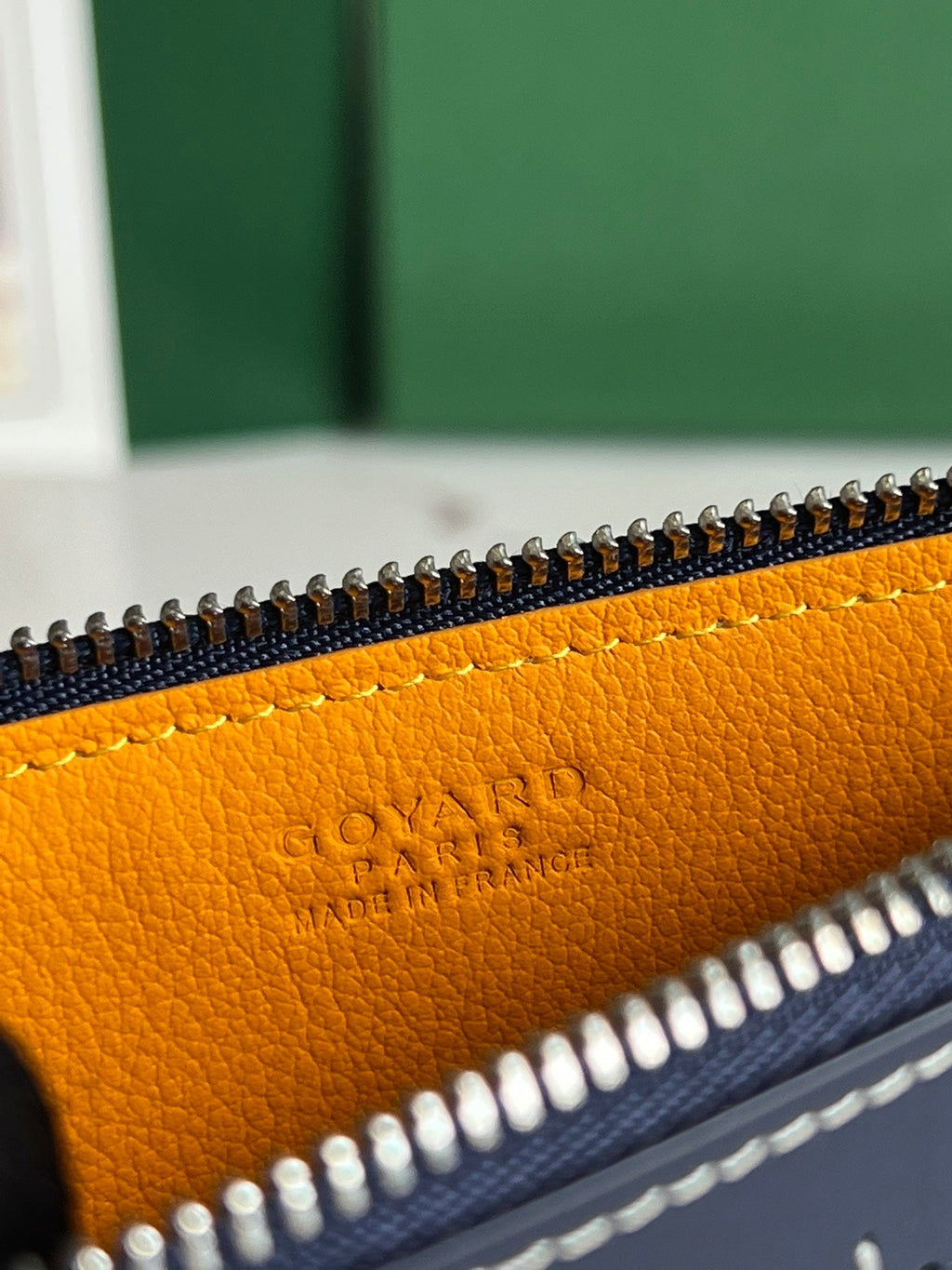 INSERT LOUISE 21 IN GUNPOWDER BLUE GOYARDINE CANVAS