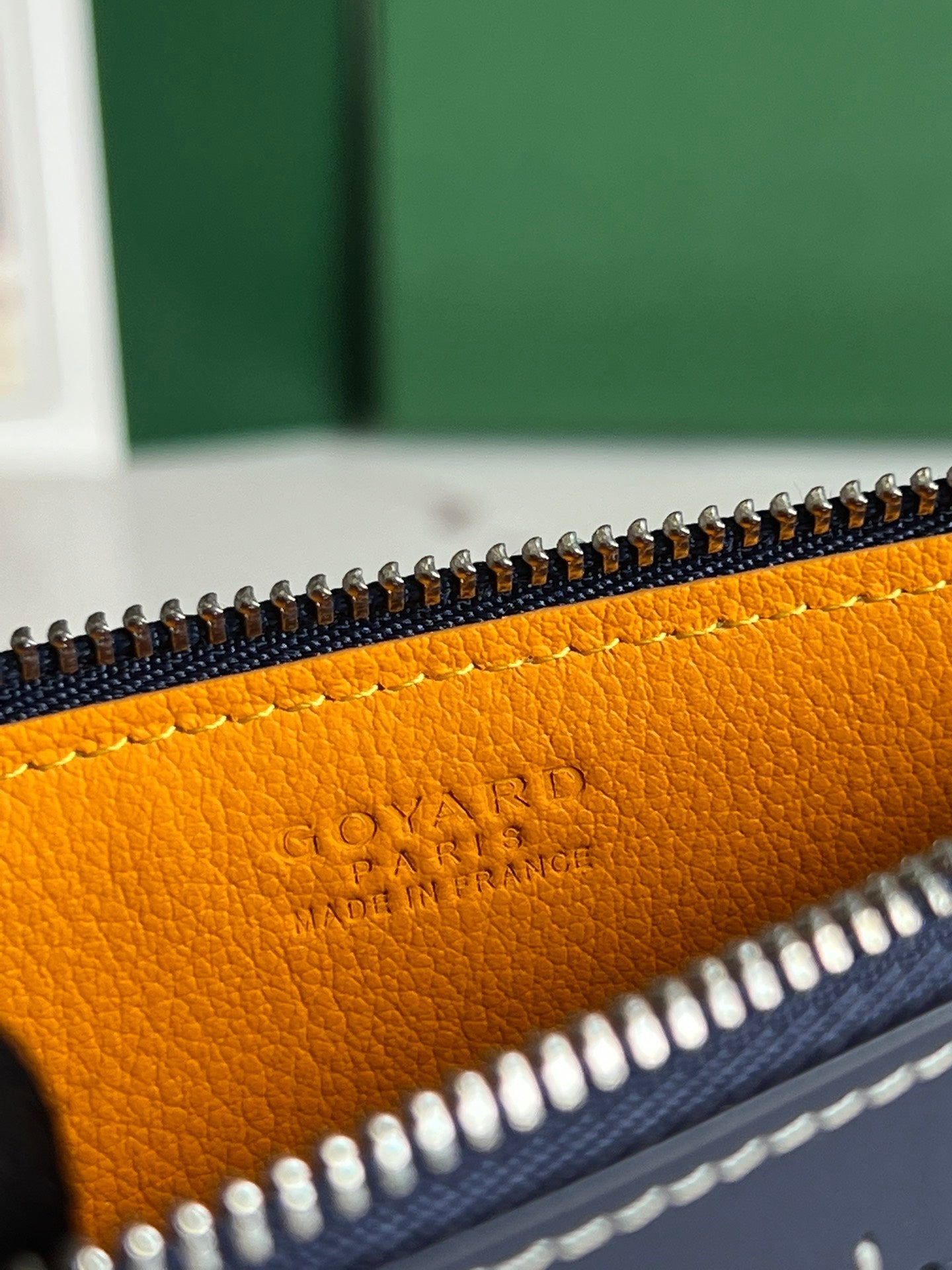 INSERT LOUISE 21 IN GUNPOWDER BLUE GOYARDINE CANVAS