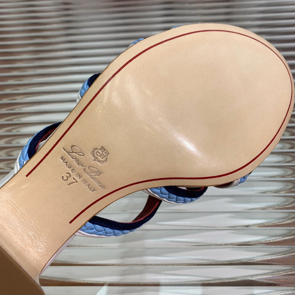 LP SPRIGHTLY CHARMS MID-SANDAL SKY CALFSKIN