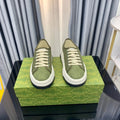 GG SNEAKER FLATFORM OLIVE GREEN CANVAS