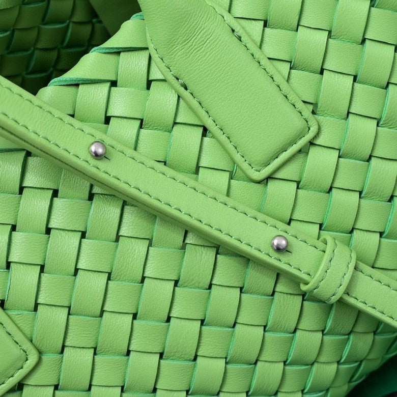 Mini Cabat 20cm Green Lambskin Ghw