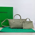 Mini Cabat 20cm Light Green Lambskin Ghw