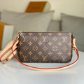 LV 25S POCHETTE ACCESSOIRES 21 IN BROWN MONOGRAM CANVAS GOLD HARDWARE