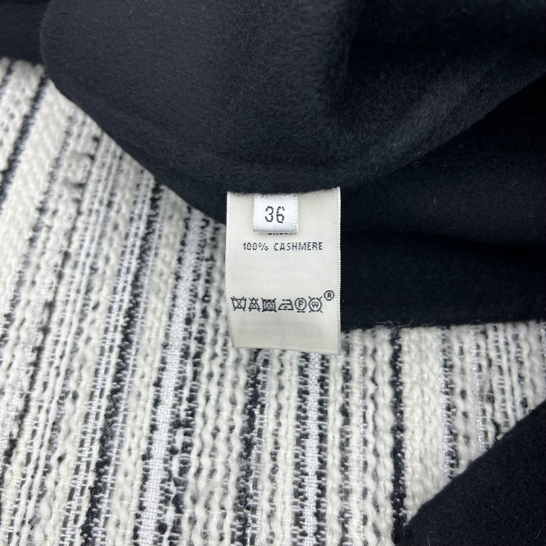 HERMES 25S SHORT REVERSIBLE CASHMERE COAT 254