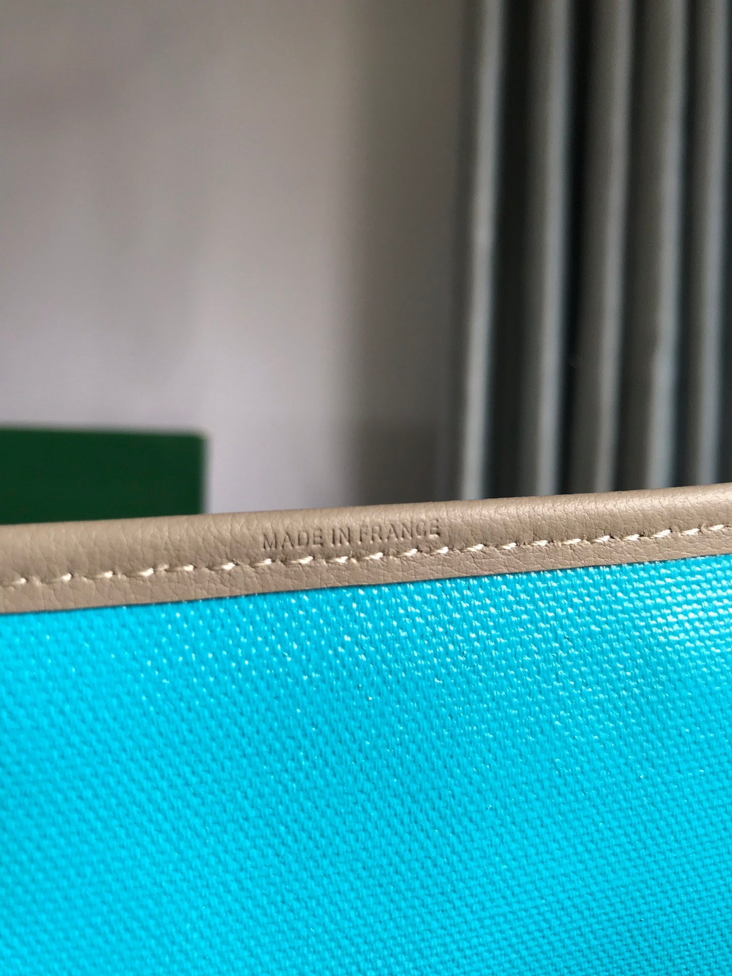 SAINT LOUIS PM 40 IN GREY MIX BLUE GOYARDINE CANVAS AND CALFSKIN