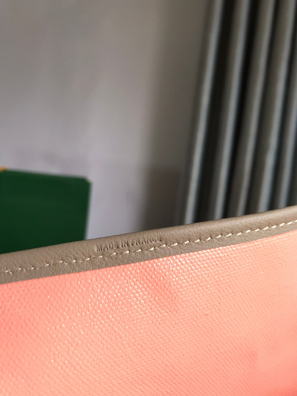 SAINT LOUIS PM 40 IN GREY MIX PINK GOYARDINE CANVAS AND CALFSKIN