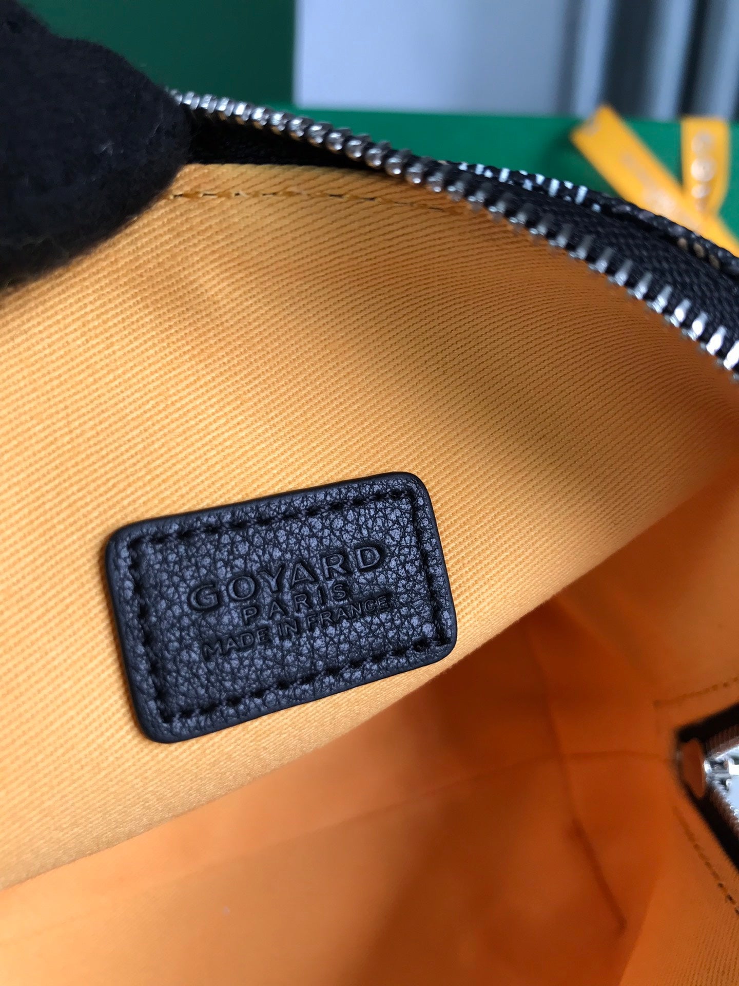 VENDÔME COSMETIC POUCH 17 IN BLACK GOYARDINE CANVAS AND CALFSKIN TRIM