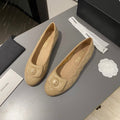 BALLET FLAT BEIGE CREAM LAMBSKIN