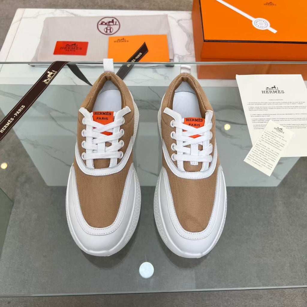 GIGA SNEAKER CARAMEL MIX WHITE CALFSKIN