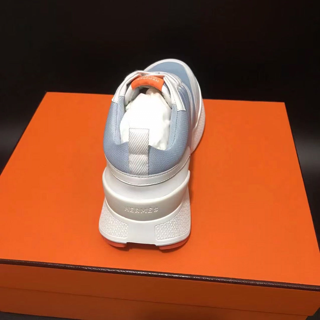 GIGA SNEAKER BRIGHT GRAY MIX WHITE CALFSKIN