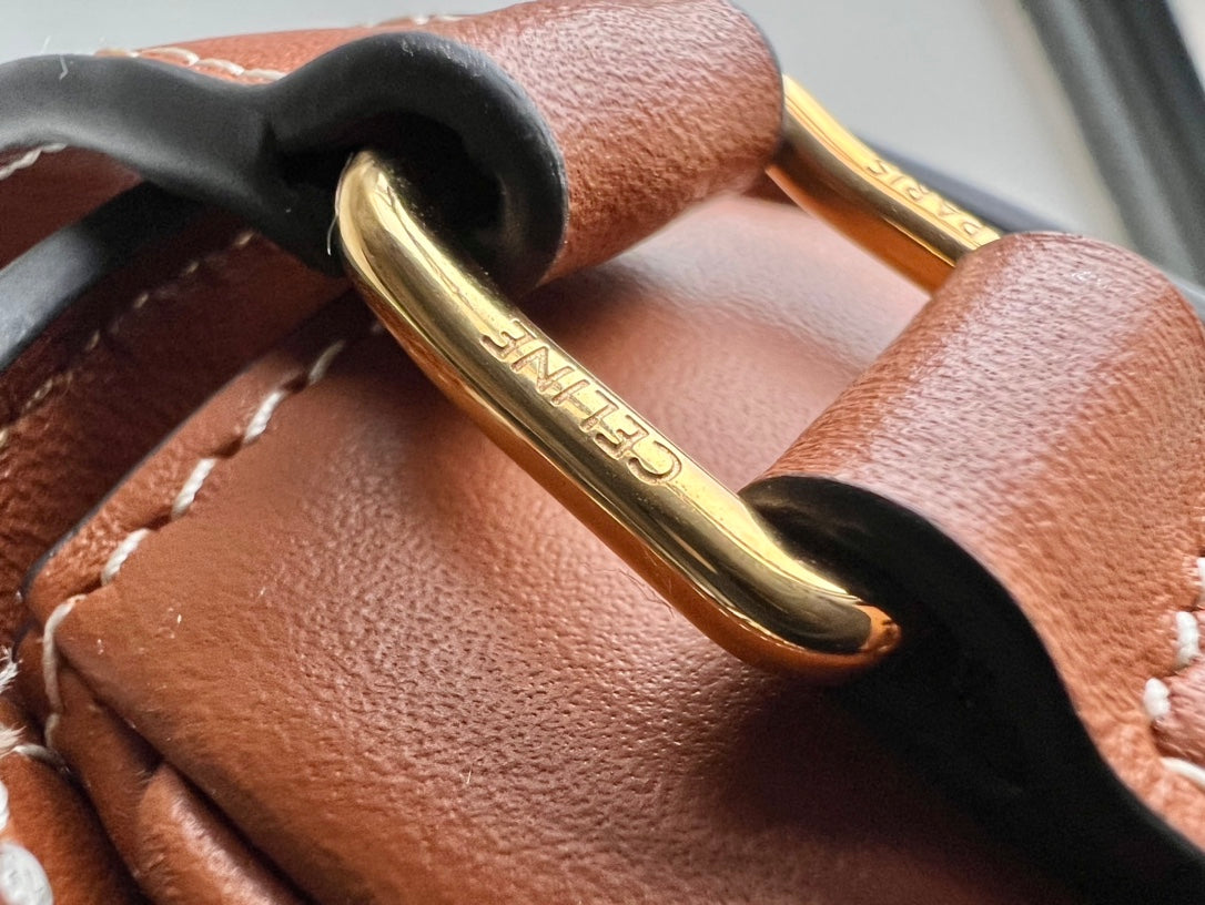 TRIOMPHE TEEN 22 CINNAMON BROWN COWHIDE