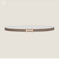HM FOCUS BUCKLE & REVERSIBLE PEANUT BROWN AND WHITE LEATHER STRAP 13MM COPPER HARDWARE
