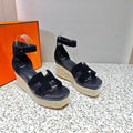 ELDA ESPADRILLE 80 BLACK SUEDE