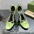 GG 105 STRAPPY SANDAL LIGHT GREEN LAMBSKIN