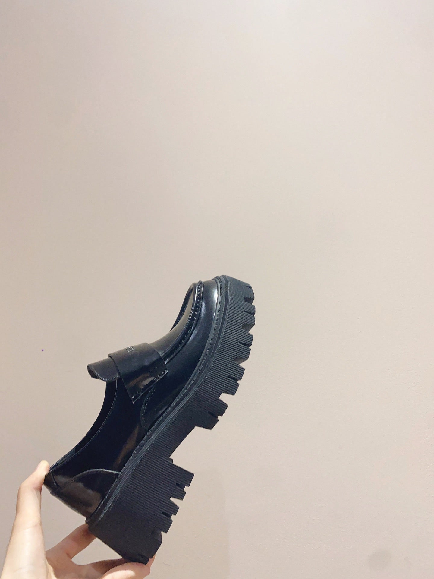 BALENCIAGA 25S LOAFERS IN BLACK CALFSKIN