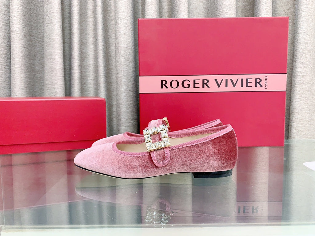 TRÈS VIVIER MARY JANE IN PINK VELVET