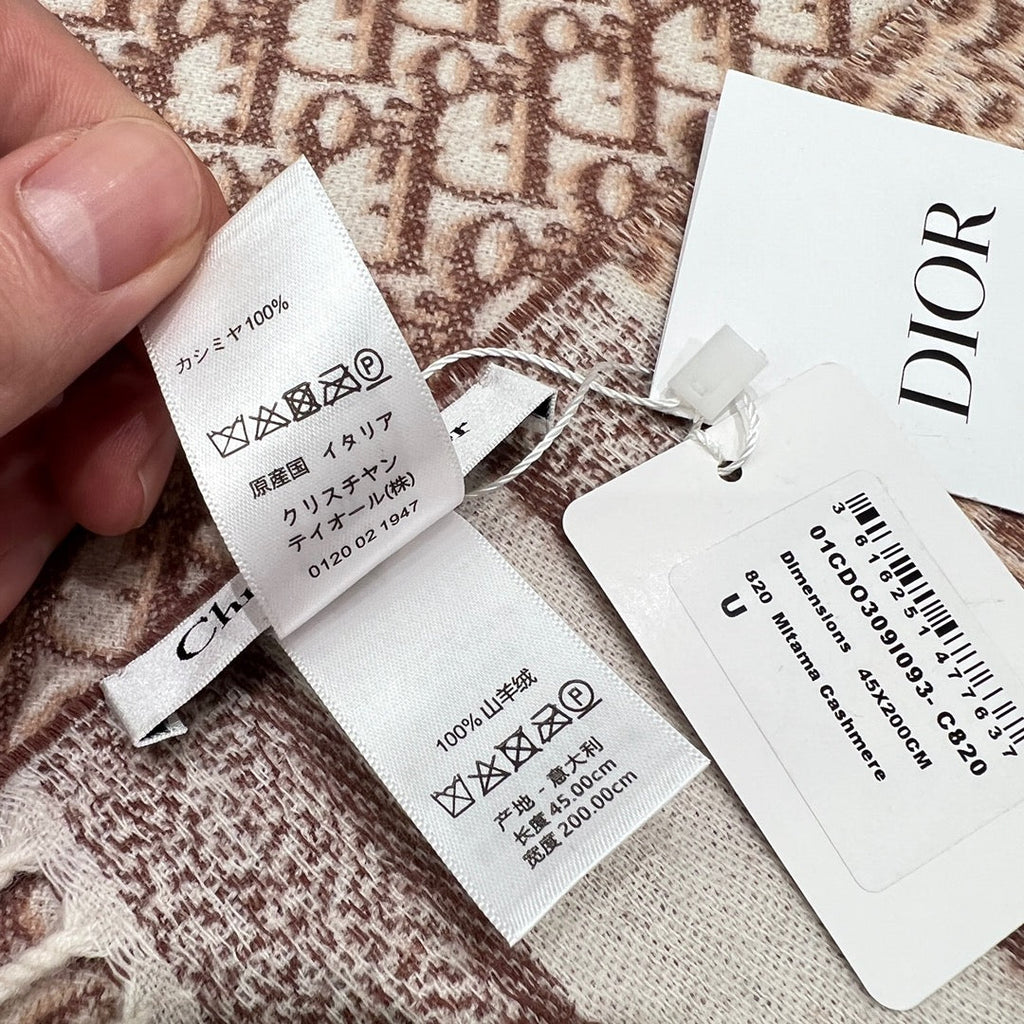 DIOR SCARF 200 CM IN CASHMERE 667142