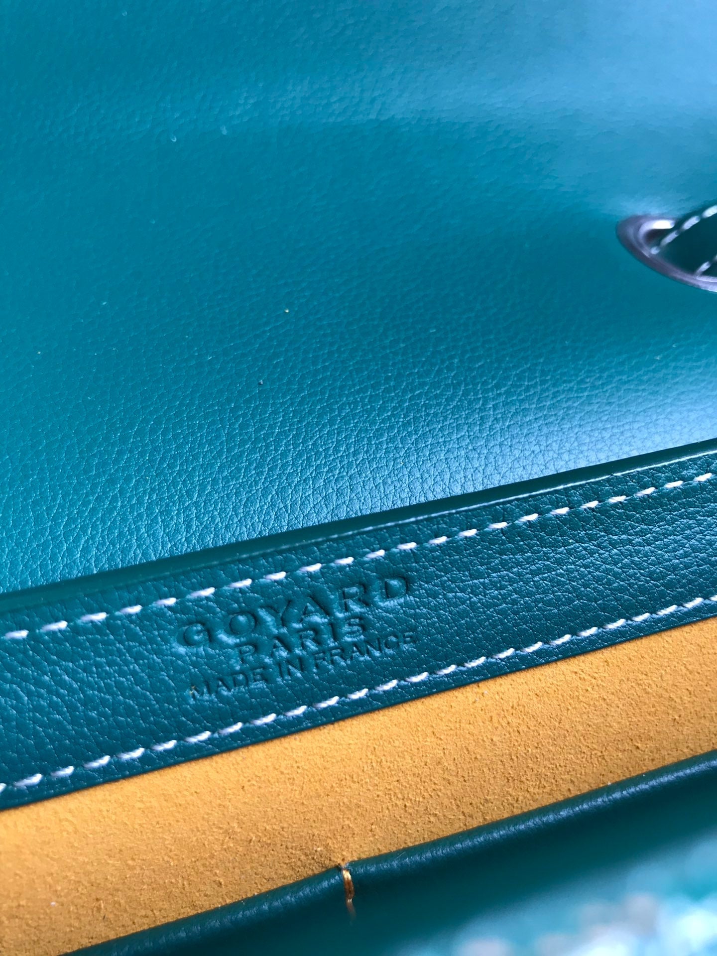 233 BAG 25 IN GREEN CALFKIN AND GOYARDINE CANVAS