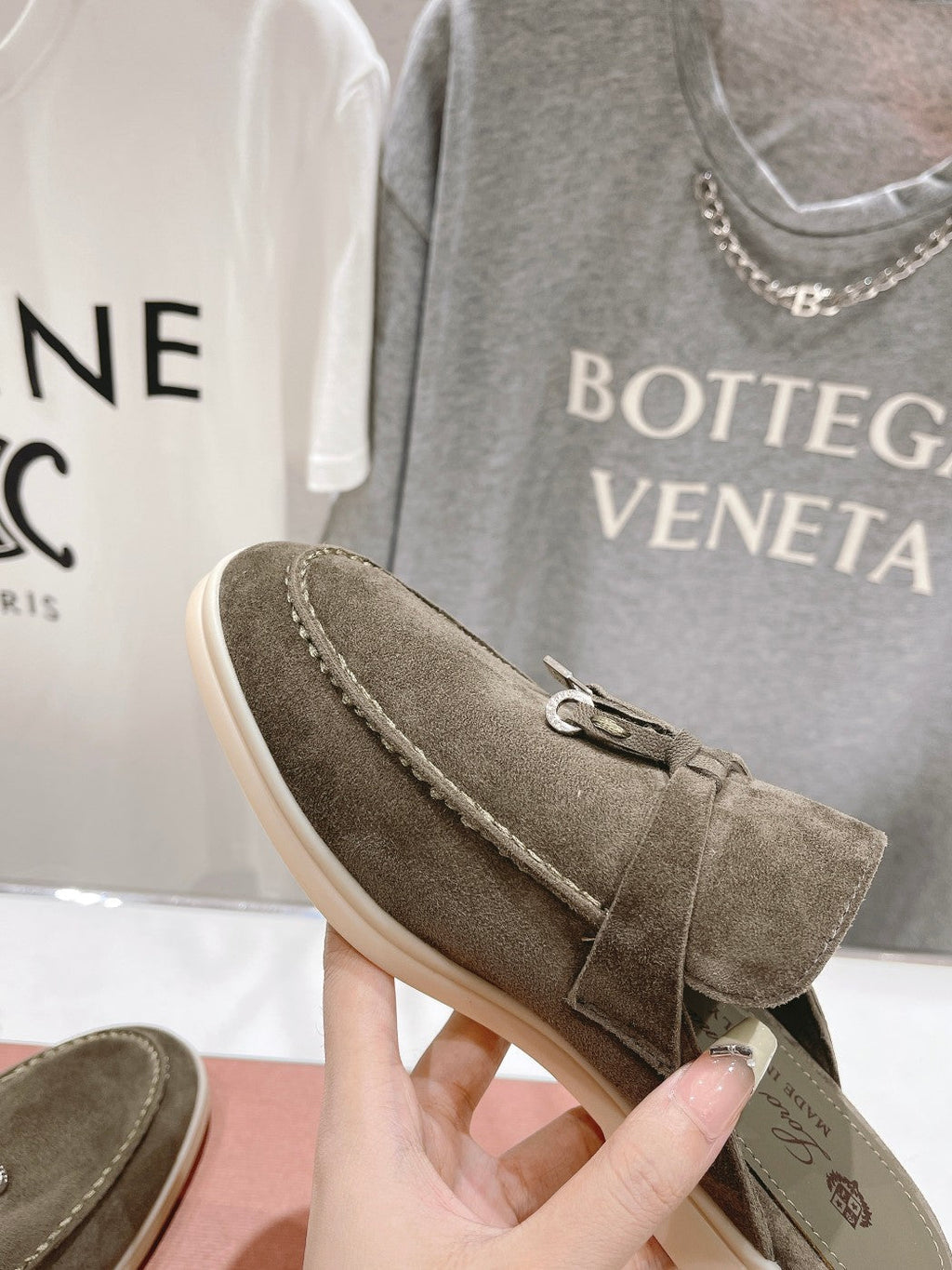 LP CHARMS WALK BABOUCHE LOAFERS CEDAR SUEDE