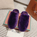 LP NATURAL WINTERCOZY WOOL VIOLET SLIPPERS