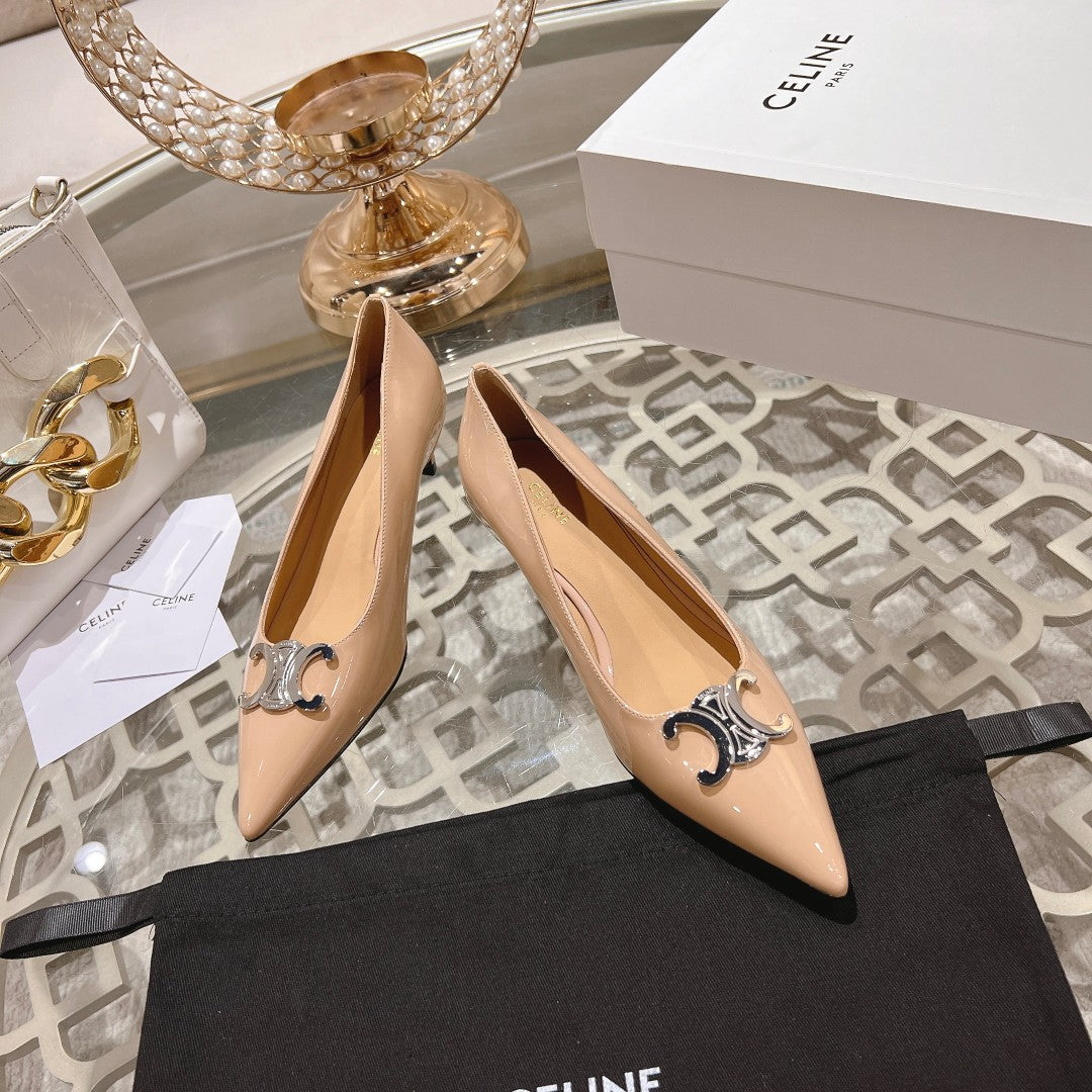 HIGH-HEELS 5 CM IN SEPIA TAN CALFSKIN