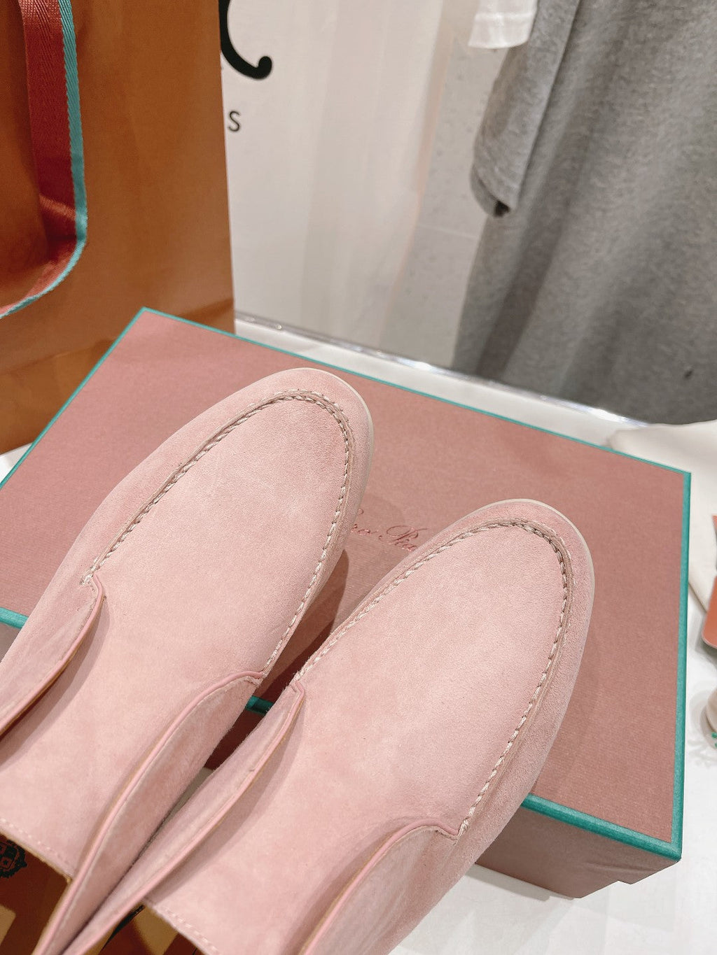 LP HIGH TOP OPEN WALK LOAFERS PASTEL PINK SUEDE