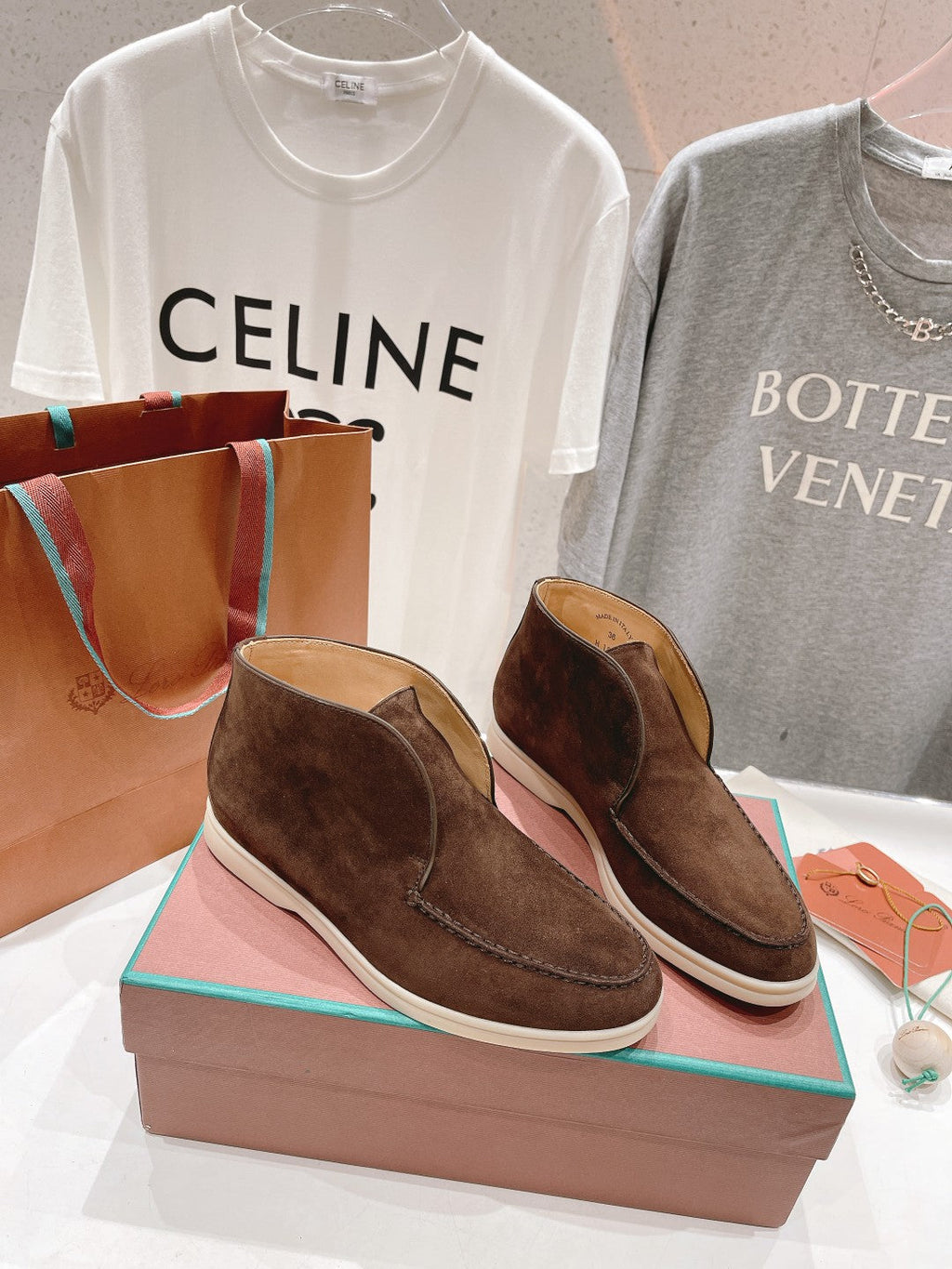 LP HIGH TOP OPEN WALK LOAFERS BROWN SUEDE