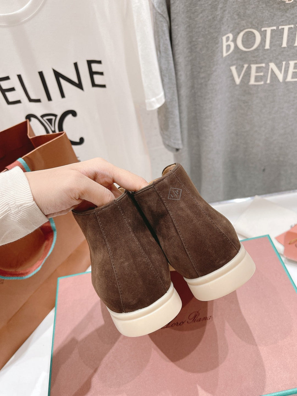 LP HIGH TOP OPEN WALK LOAFERS BROWN SUEDE