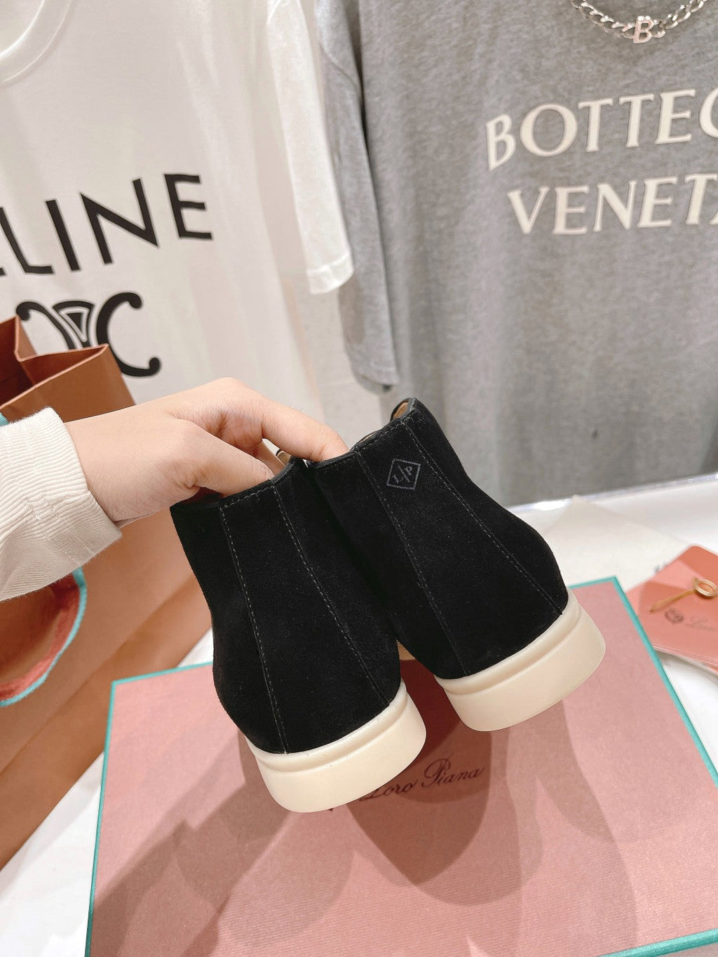 LP HIGH TOP OPEN WALK LOAFERS BLACK SUEDE