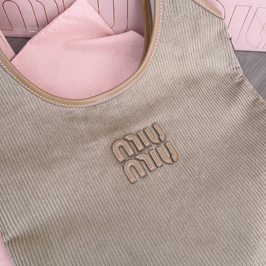 IVY TOTE BAG 40 IN LIGHT BROWN CORDUROY