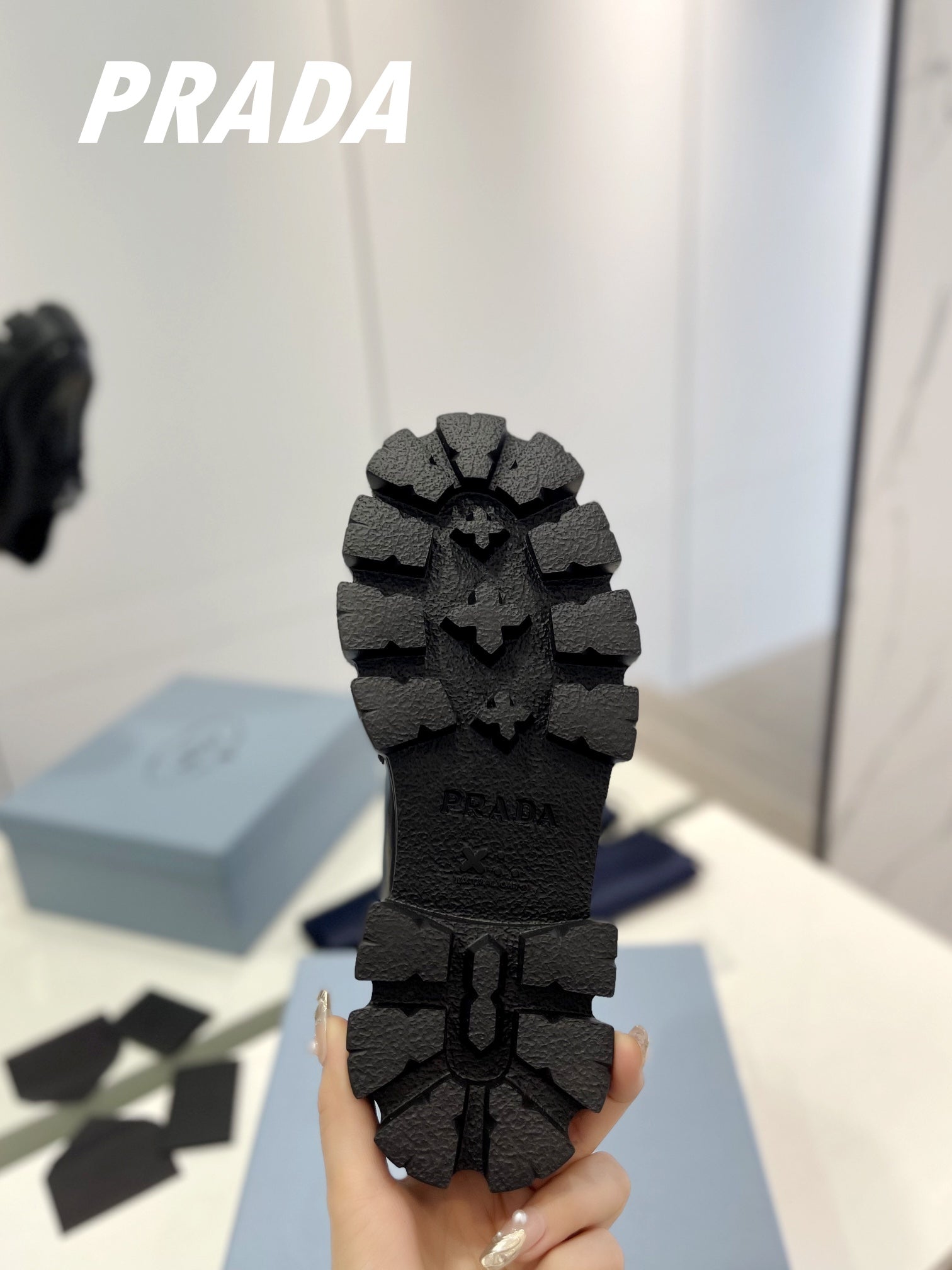 PRA MONOLITH LACE-UP LOAFERS BLACK CALFSKIN