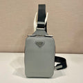 CHEST BAG 20 IN ECHO GRAY SAFFIANO LEATHER
